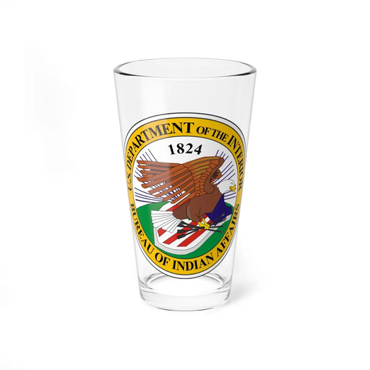 Seal of the United States Bureau of Indian Affairs - Pint Glass 16oz-16oz-Go Mug Yourself