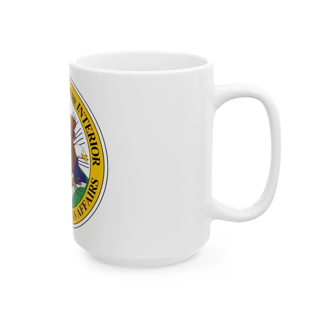 Seal of the United States Bureau of Indian Affairs - White Coffee Mug - Go Mug Yourself