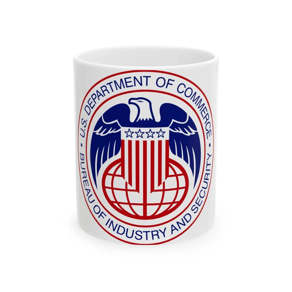 Seal of the United States Bureau of Industry and Security a part of the Department of Commerce - White Coffee Mug-11oz-Go Mug Yourself