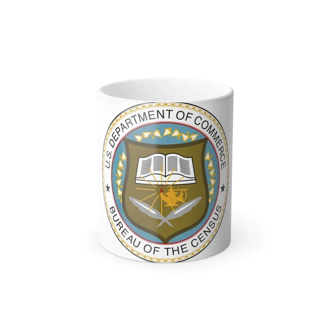 Seal of the United States Census Bureau - Color Changing Coffee Mug 11oz - Go Mug Yourself