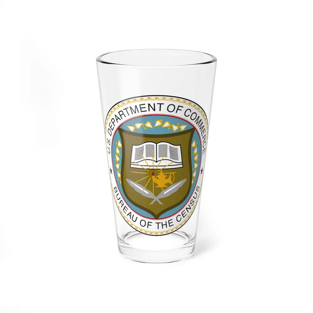 Seal of the United States Census Bureau - Pint Glass 16oz-16oz-Go Mug Yourself