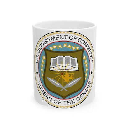 Seal of the United States Census Bureau - White Coffee Mug 11oz - Go Mug Yourself