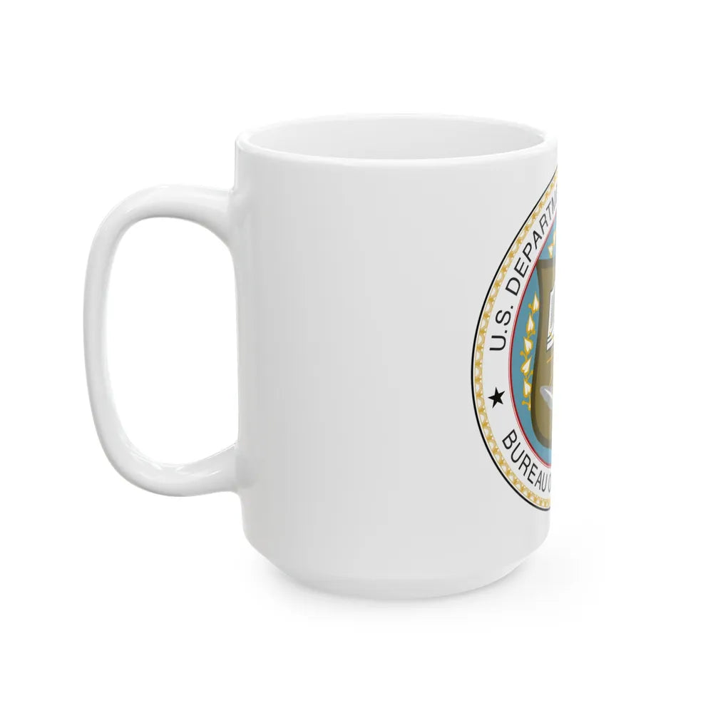 Seal of the United States Census Bureau - White Coffee Mug-Go Mug Yourself