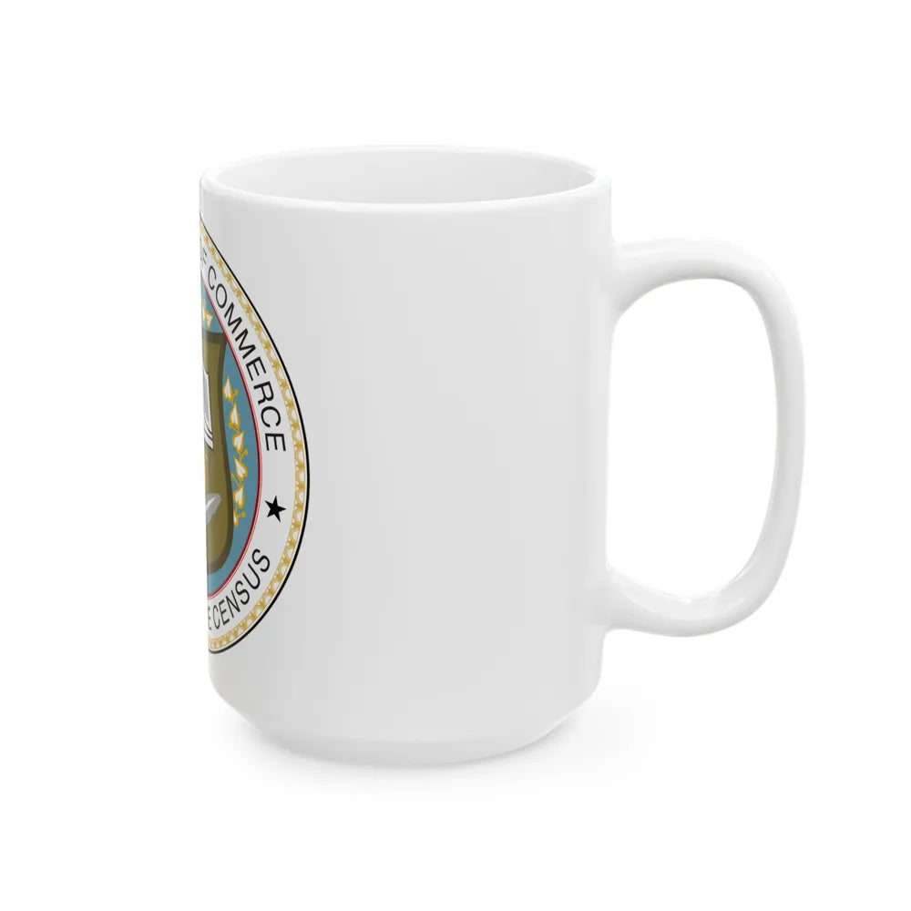 Seal of the United States Census Bureau - White Coffee Mug-Go Mug Yourself