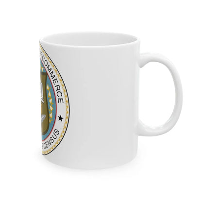 Seal of the United States Census Bureau - White Coffee Mug-Go Mug Yourself