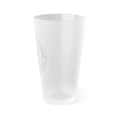 Seal of the United States Claims Court from 1982 to 1992 - Frosted Pint Glass 16oz - Go Mug Yourself
