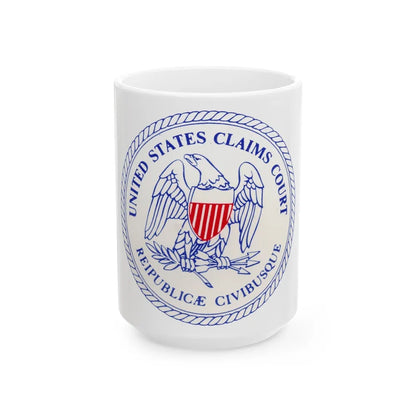 Seal of the United States Claims Court from 1982 to 1992 - White Coffee Mug-15oz-Go Mug Yourself