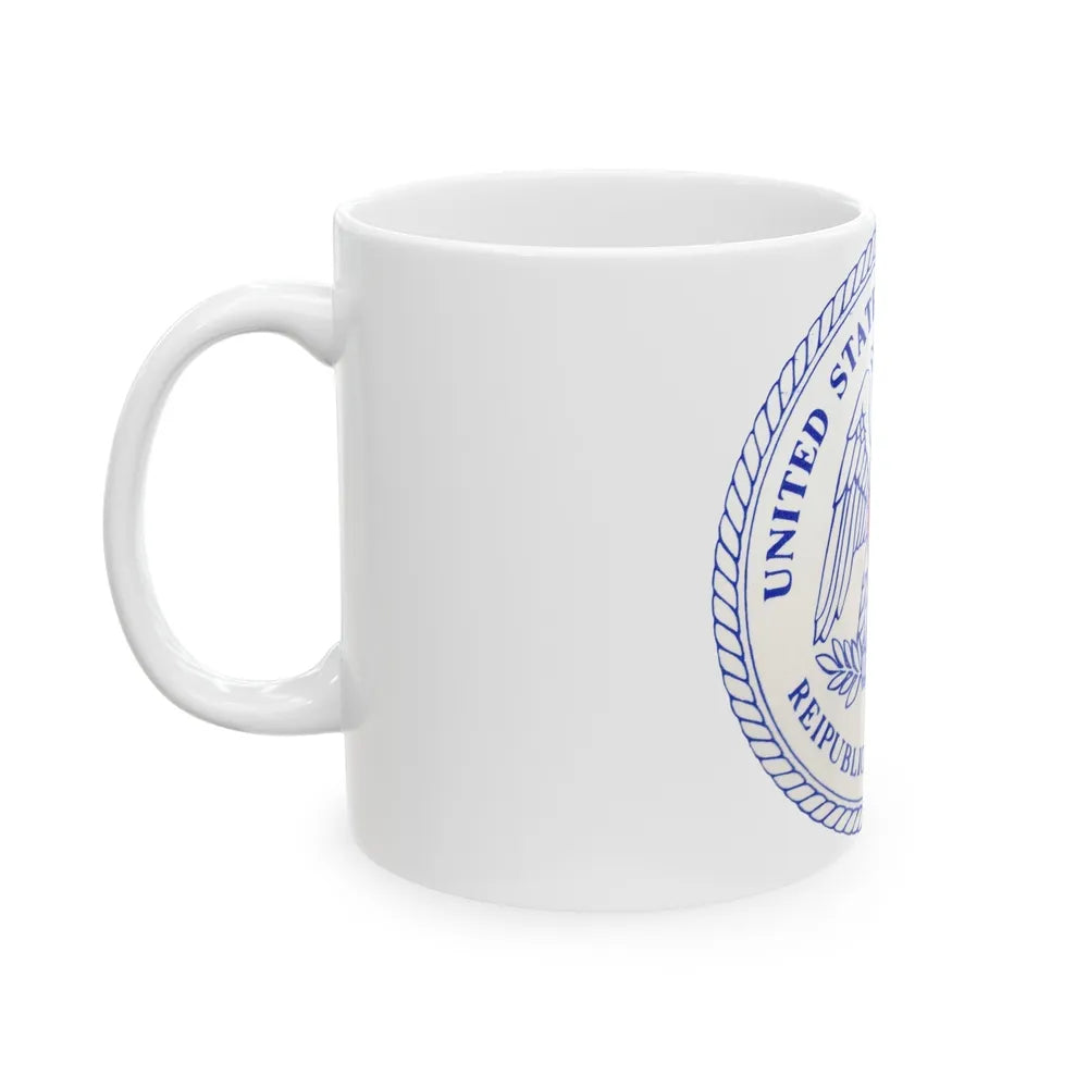 Seal of the United States Claims Court from 1982 to 1992 - White Coffee Mug-Go Mug Yourself