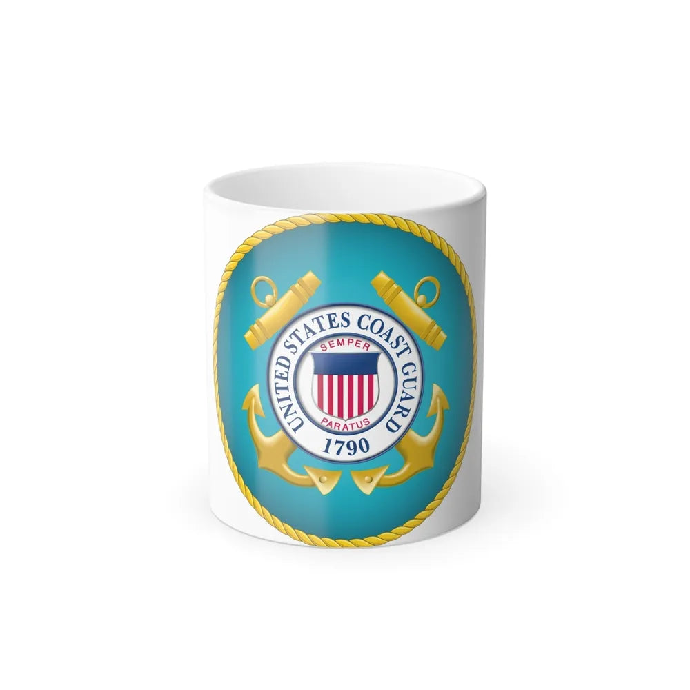 Seal of the United States Coast Guard - Color Changing Mug 11oz-11oz-Go Mug Yourself