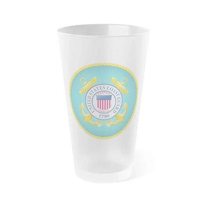 Seal of the United States Coast Guard - Frosted Pint Glass 16oz Default Title - Go Mug Yourself