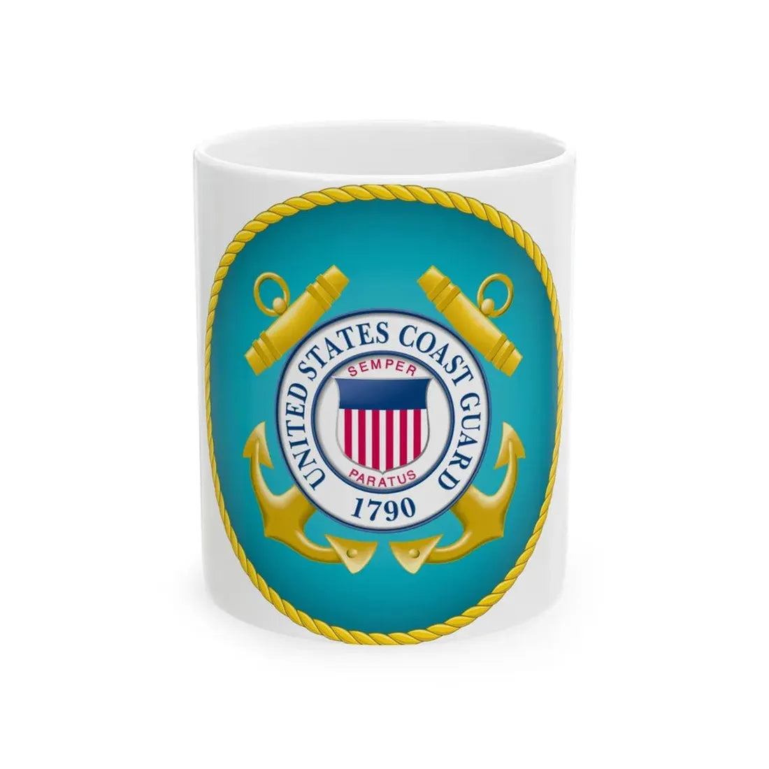 Seal of the United States Coast Guard - White Coffee Mug 11oz - Go Mug Yourself