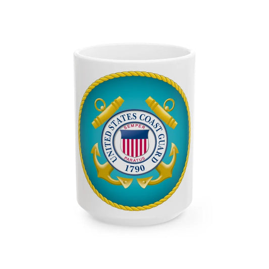 Seal of the United States Coast Guard - White Coffee Mug-15oz-Go Mug Yourself