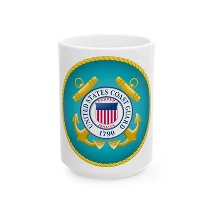 Seal of the United States Coast Guard - White Coffee Mug 15oz - Go Mug Yourself
