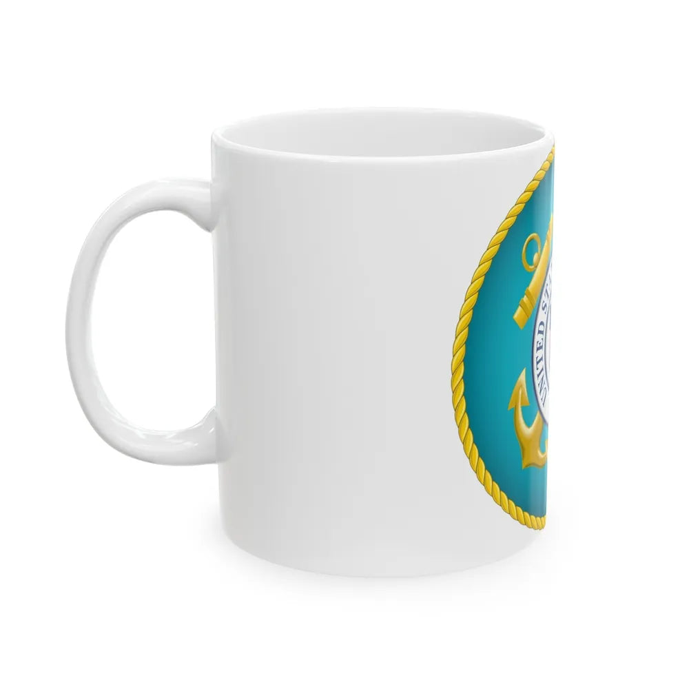 Seal of the United States Coast Guard - White Coffee Mug-Go Mug Yourself