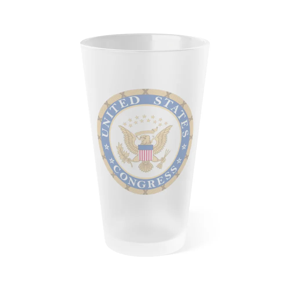 Seal of the United States Congress - Frosted Pint Glass 16oz-16oz-Frosted-Go Mug Yourself