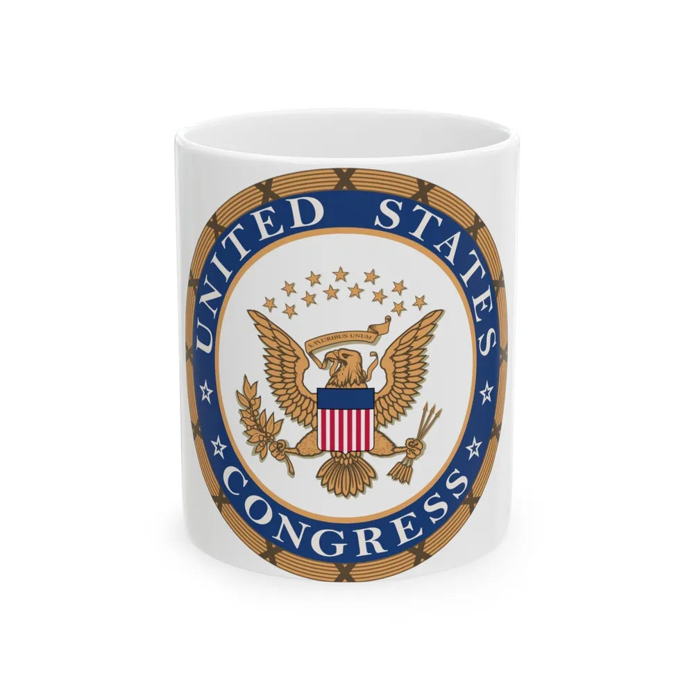 Seal of the United States Congress - White Coffee Mug-11oz-Go Mug Yourself