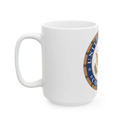 Seal of the United States Congress - White Coffee Mug-Go Mug Yourself