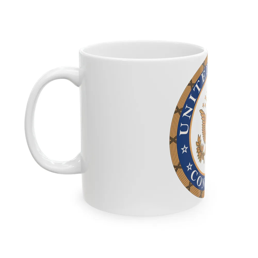 Seal of the United States Congress - White Coffee Mug-Go Mug Yourself