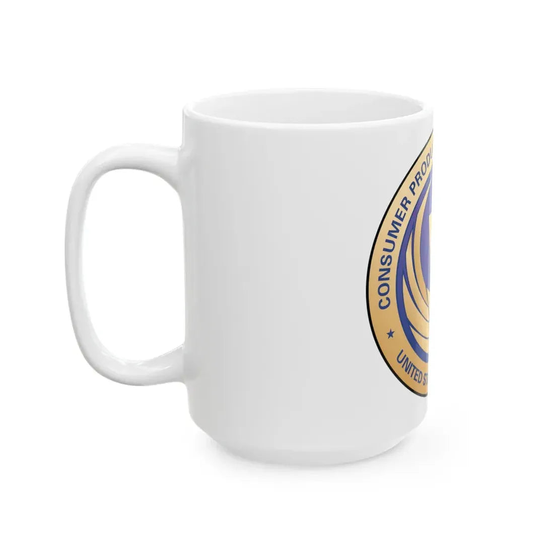Seal of the United States Consumer Product Safety Commission - White Coffee Mug - Go Mug Yourself