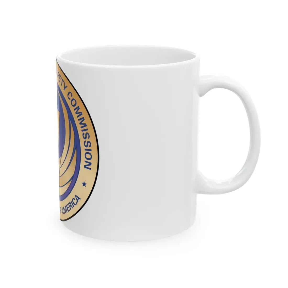 Seal of the United States Consumer Product Safety Commission - White Coffee Mug - Go Mug Yourself