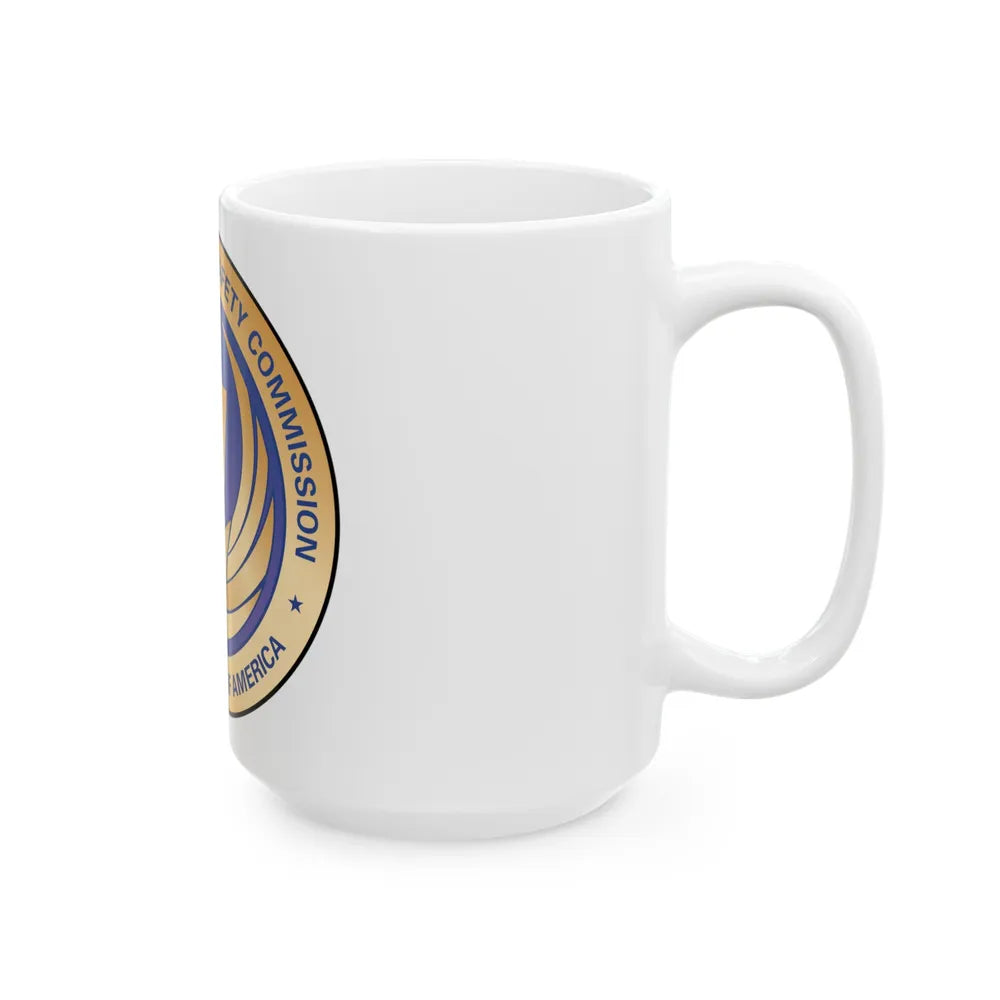 Seal of the United States Consumer Product Safety Commission - White Coffee Mug-Go Mug Yourself