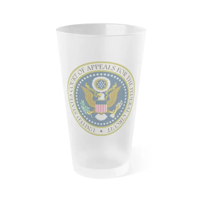 Seal of the United States Court of Appeals for the Federal Circuit - Frosted Pint Glass 16oz 16oz Frosted - Go Mug Yourself