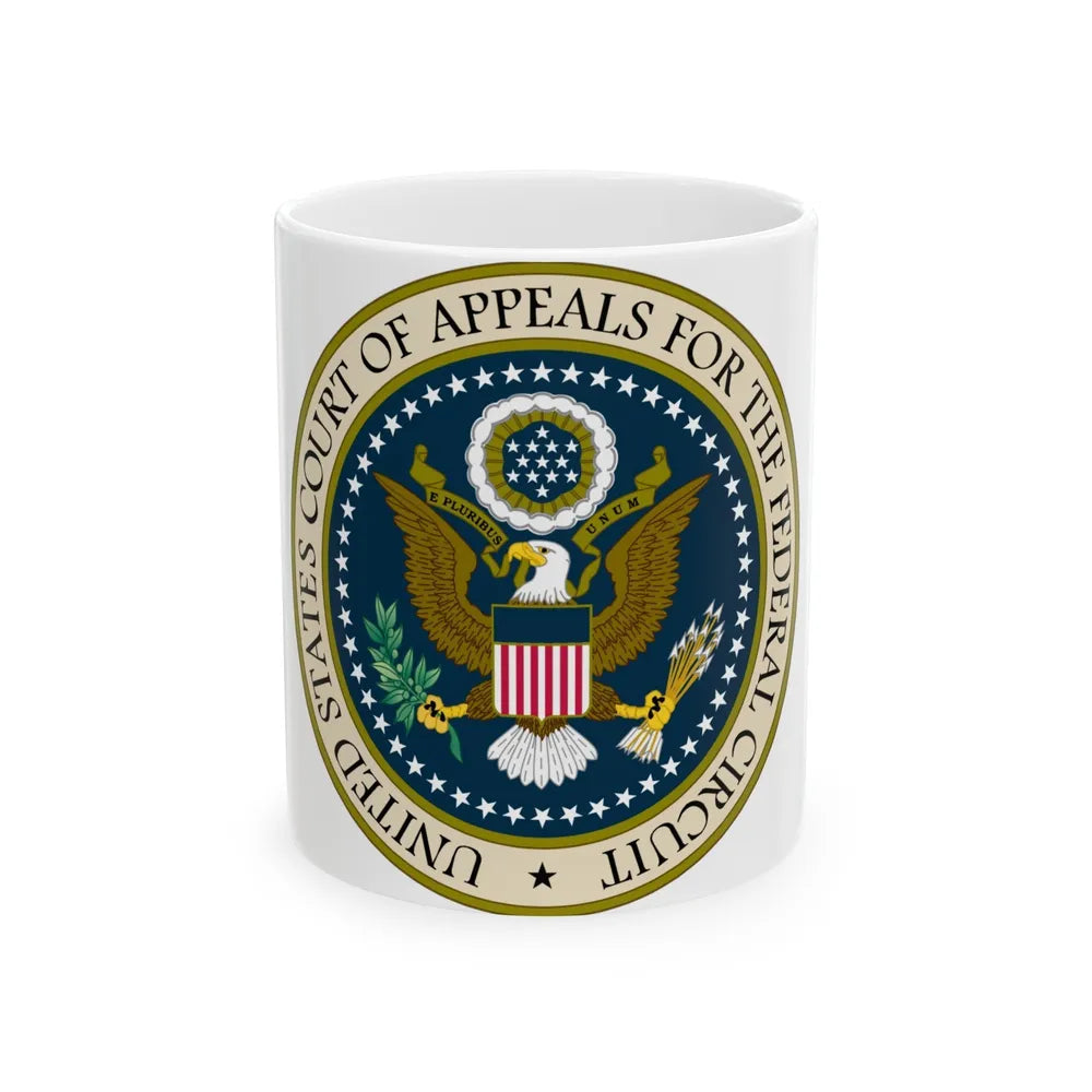 Seal of the United States Court of Appeals for the Federal Circuit - White Coffee Mug-11oz-Go Mug Yourself