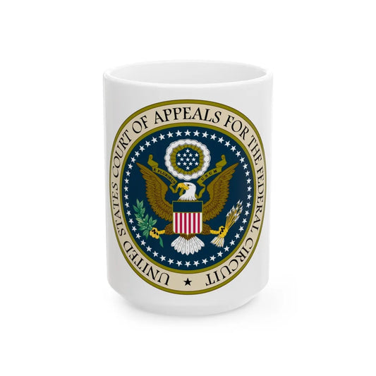 Seal of the United States Court of Appeals for the Federal Circuit - White Coffee Mug-15oz-Go Mug Yourself