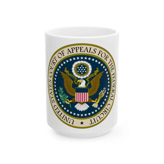 Seal of the United States Court of Appeals for the Federal Circuit - White Coffee Mug 15oz - Go Mug Yourself