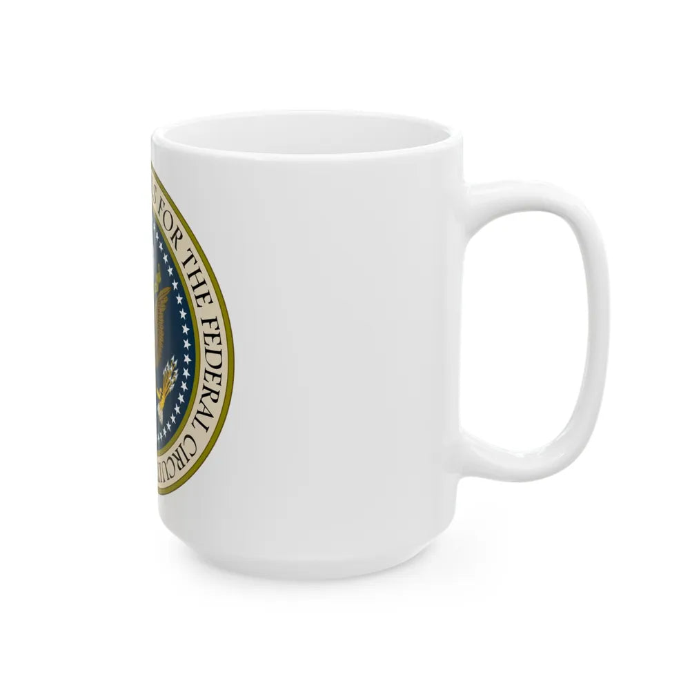 Seal of the United States Court of Appeals for the Federal Circuit - White Coffee Mug-Go Mug Yourself