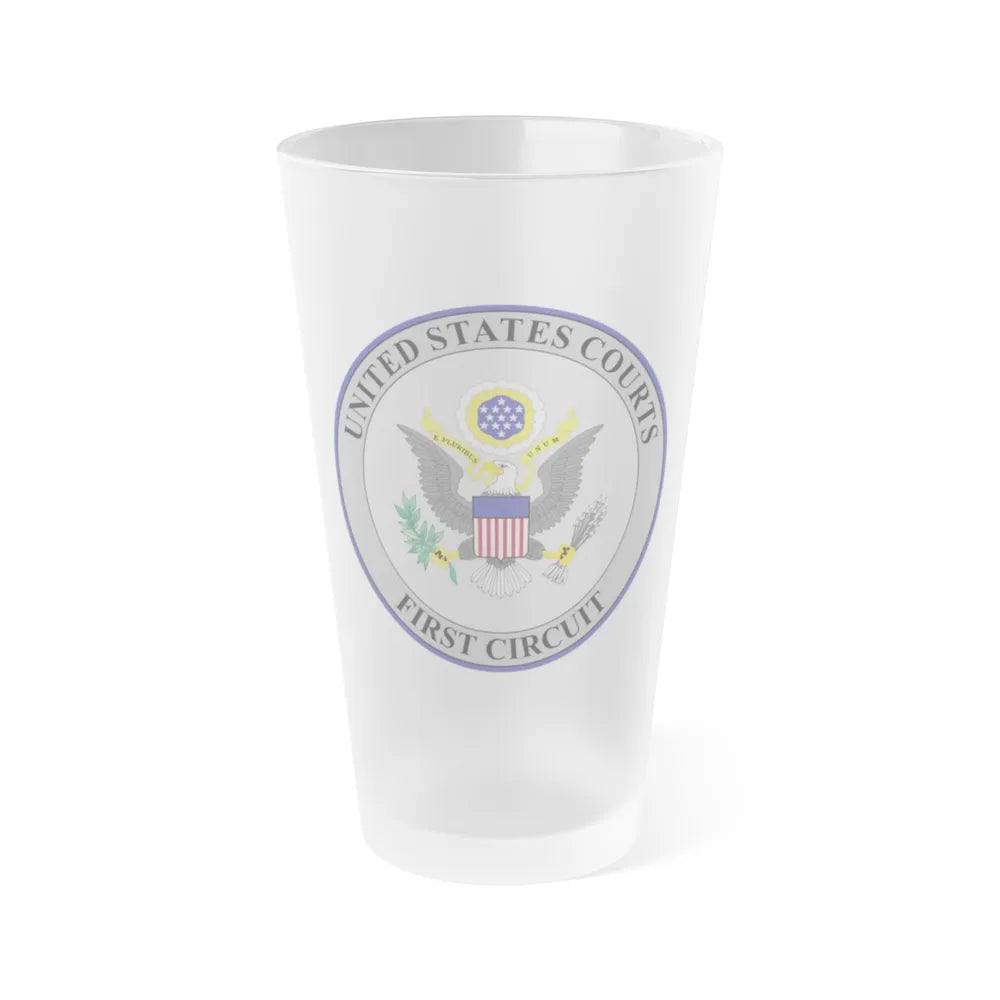 Seal of the United States Court of Appeals for the First Circuit - Frosted Pint Glass 16oz-16oz-Frosted-Go Mug Yourself