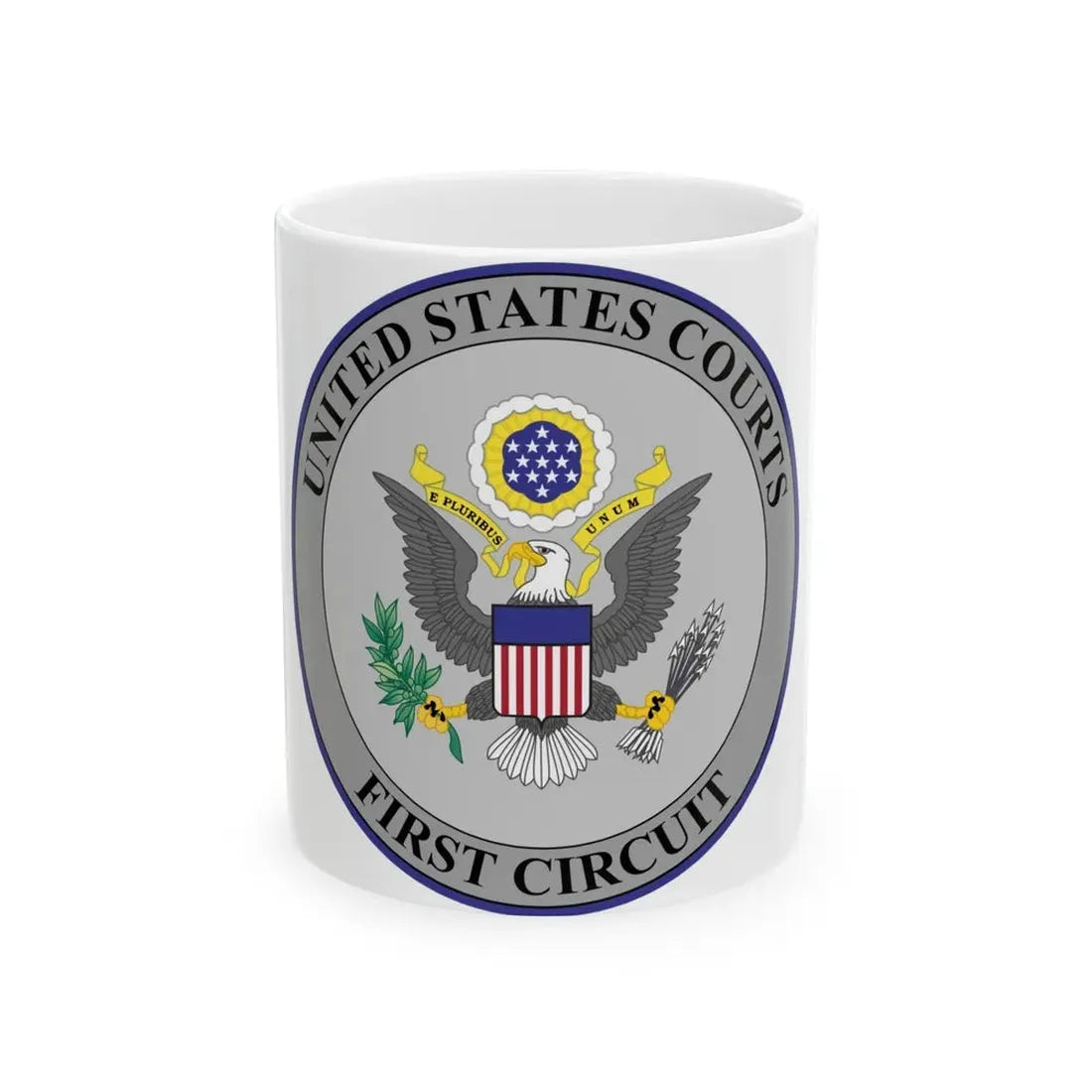 Seal of the United States Court of Appeals for the First Circuit - White Coffee Mug 11oz - Go Mug Yourself