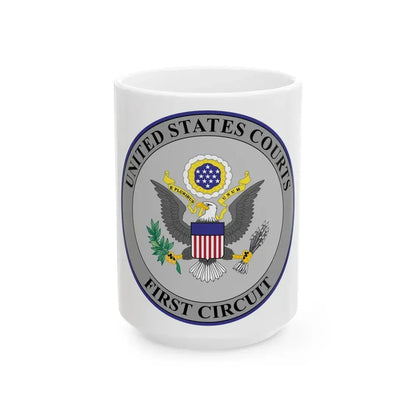 Seal of the United States Court of Appeals for the First Circuit - White Coffee Mug 15oz - Go Mug Yourself