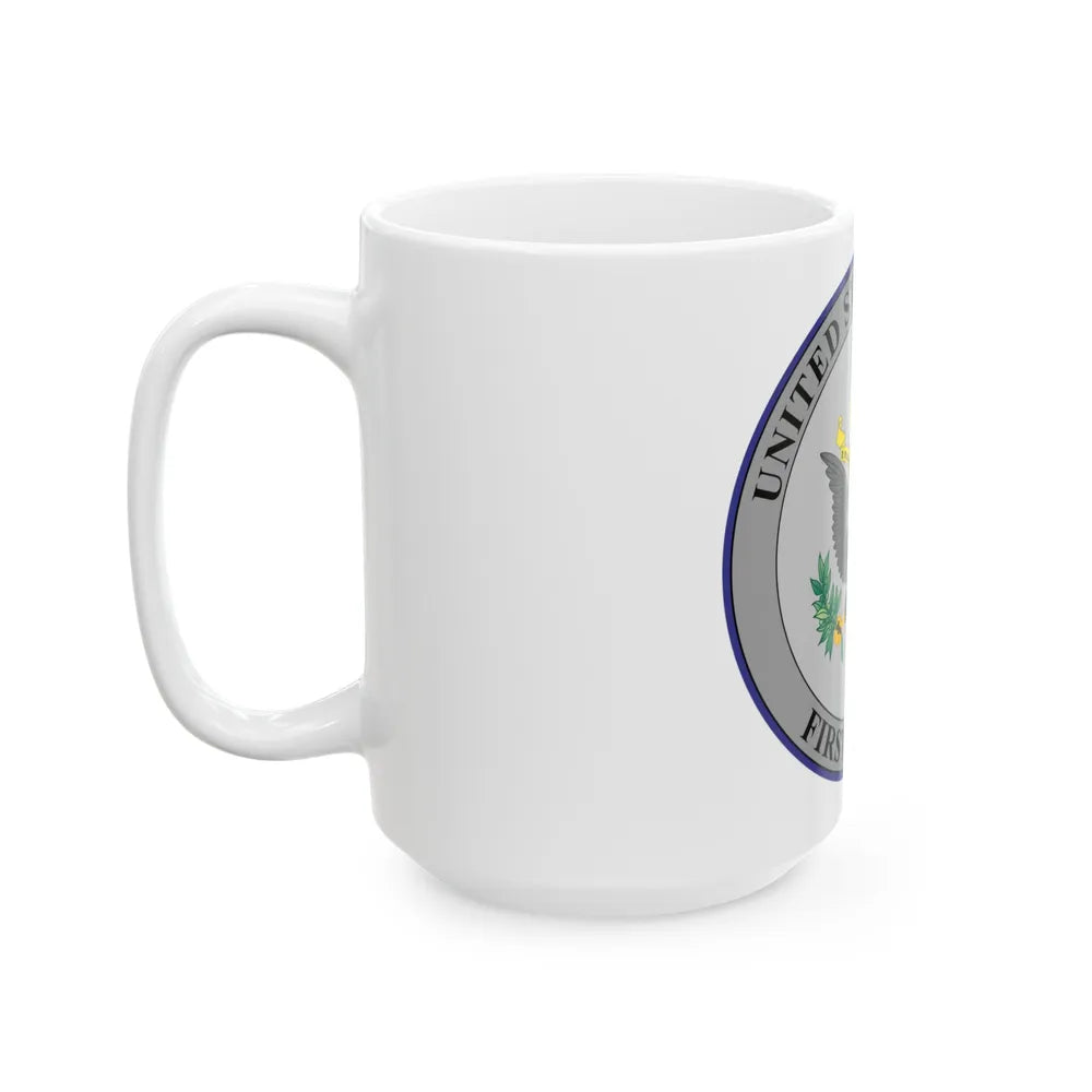 Seal of the United States Court of Appeals for the First Circuit - White Coffee Mug-Go Mug Yourself