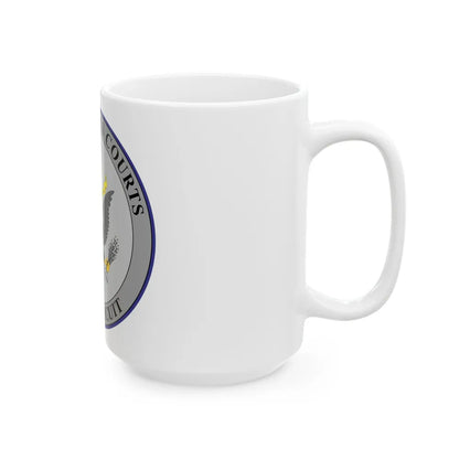 Seal of the United States Court of Appeals for the First Circuit - White Coffee Mug-Go Mug Yourself