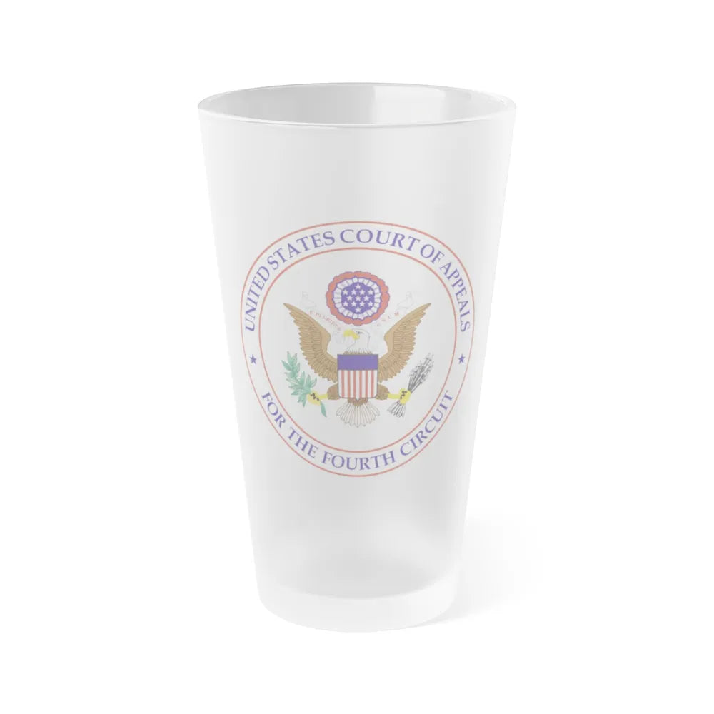 Seal of the United States Court of Appeals for the Fourth Circuit - Frosted Pint Glass 16oz-16oz-Frosted-Go Mug Yourself