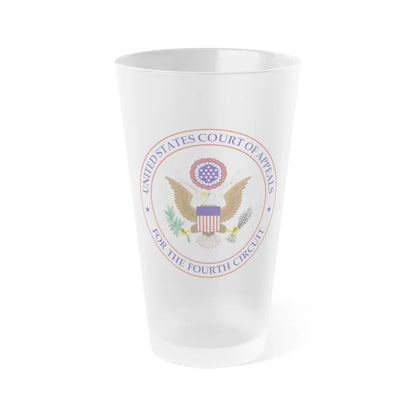 Seal of the United States Court of Appeals for the Fourth Circuit - Frosted Pint Glass 16oz-16oz-Frosted-Go Mug Yourself