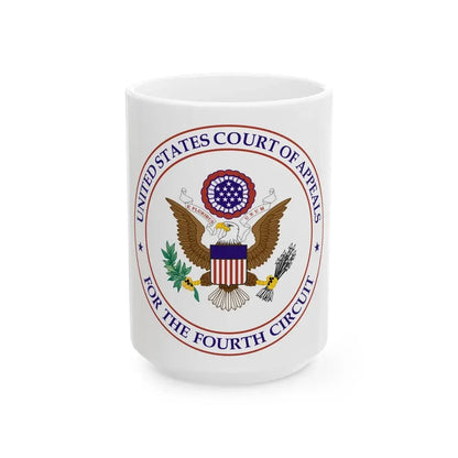Seal of the United States Court of Appeals for the Fourth Circuit - White Coffee Mug 15oz - Go Mug Yourself