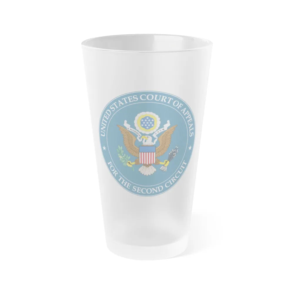 Seal of the United States Court of Appeals for the Second Circuit - Frosted Pint Glass 16oz-16oz-Frosted-Go Mug Yourself