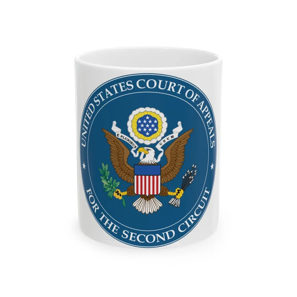 Seal of the United States Court of Appeals for the Second Circuit - White Coffee Mug-11oz-Go Mug Yourself