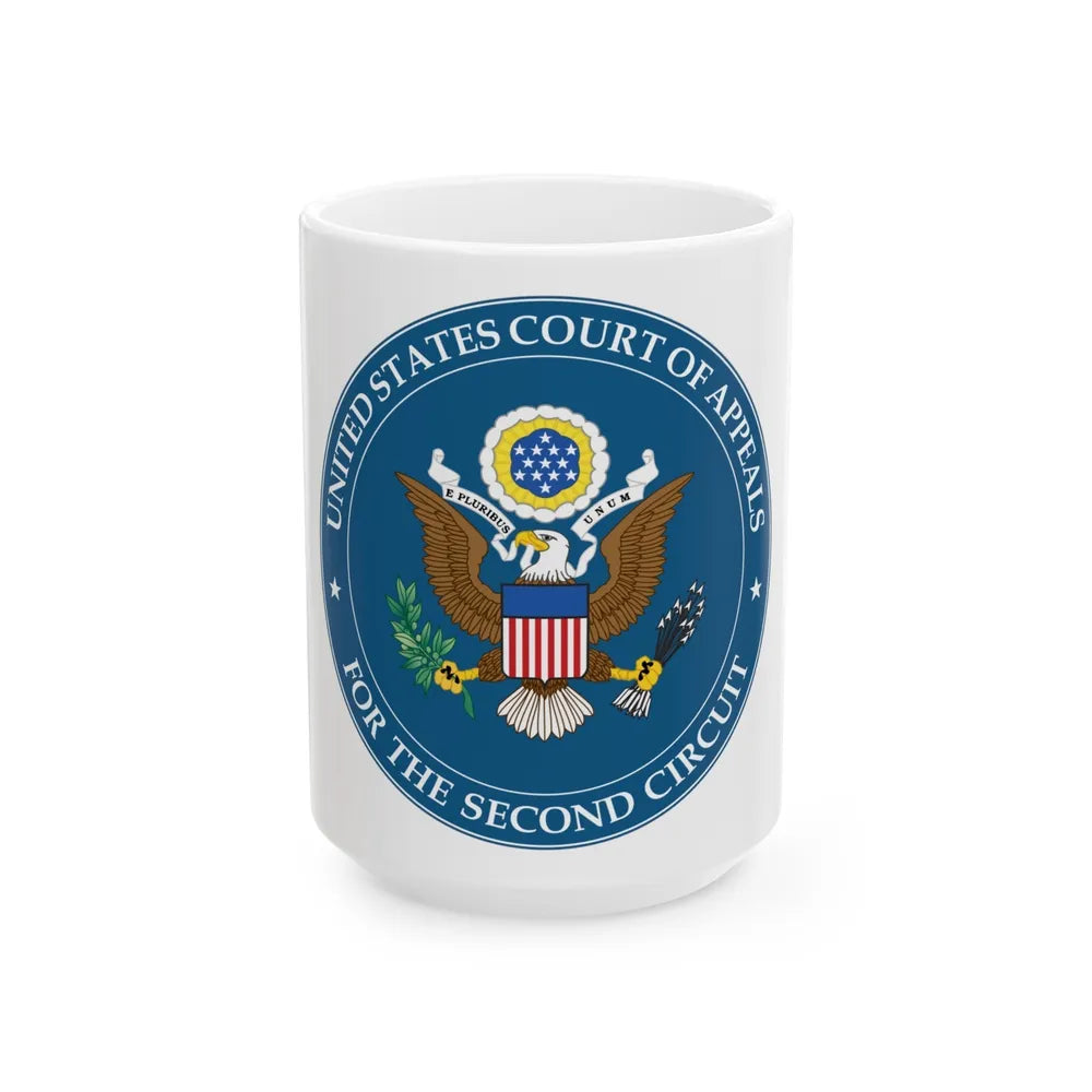 Seal of the United States Court of Appeals for the Second Circuit - White Coffee Mug-15oz-Go Mug Yourself