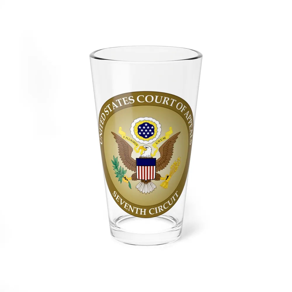 Seal of the United States Court of Appeals for the Seventh Circuit - Pint Glass 16oz-16oz-Go Mug Yourself