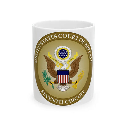 Seal of the United States Court of Appeals for the Seventh Circuit - White Coffee Mug-11oz-Go Mug Yourself