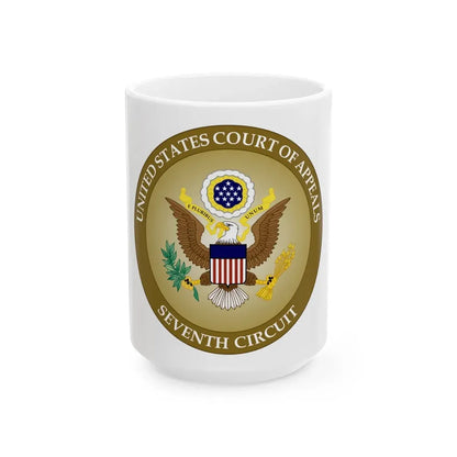 Seal of the United States Court of Appeals for the Seventh Circuit - White Coffee Mug 15oz - Go Mug Yourself
