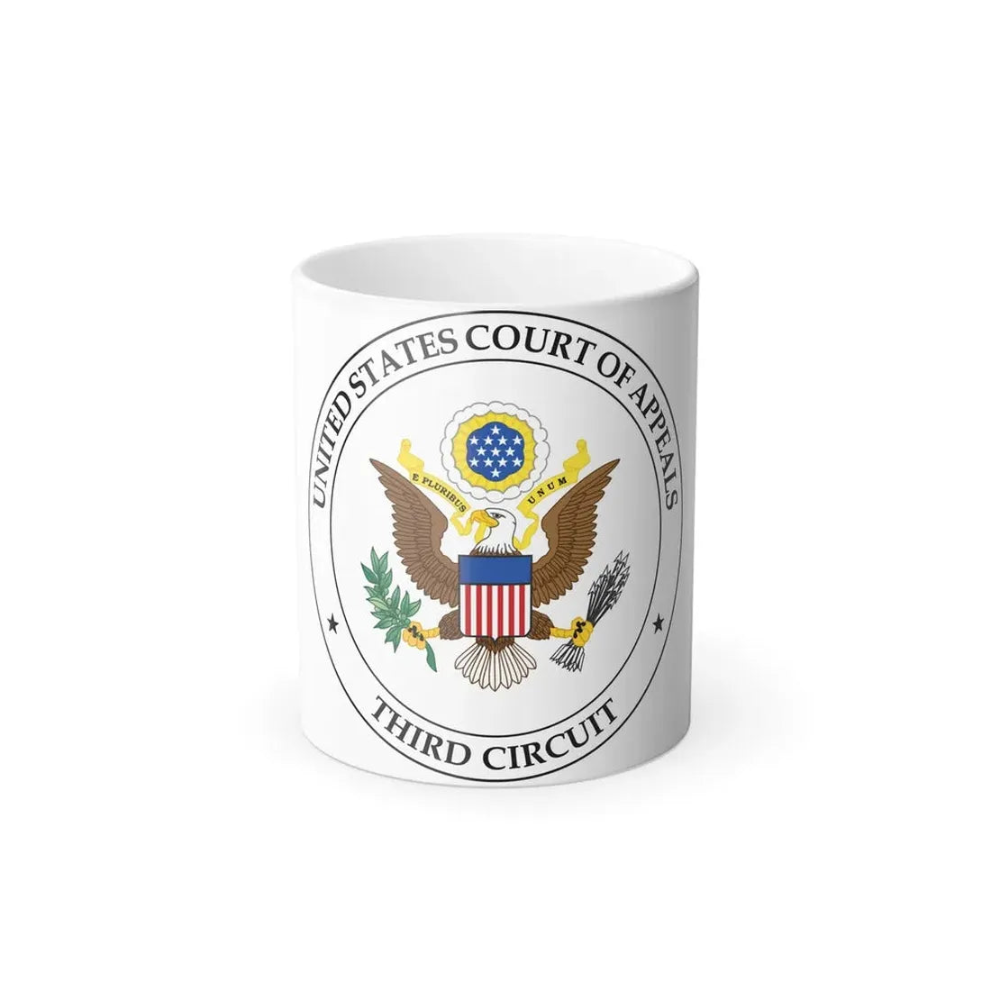 Seal of the United States Court of Appeals for the Third Circuit - Color Changing Coffee Mug 11oz - Go Mug Yourself