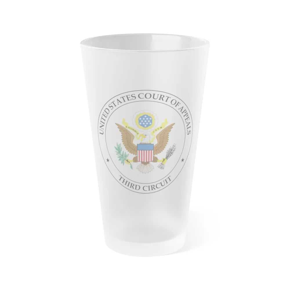 Seal of the United States Court of Appeals for the Third Circuit - Frosted Pint Glass 16oz-16oz-Frosted-Go Mug Yourself