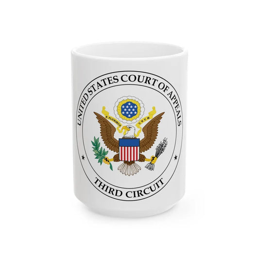 Seal of the United States Court of Appeals for the Third Circuit - White Coffee Mug-15oz-Go Mug Yourself