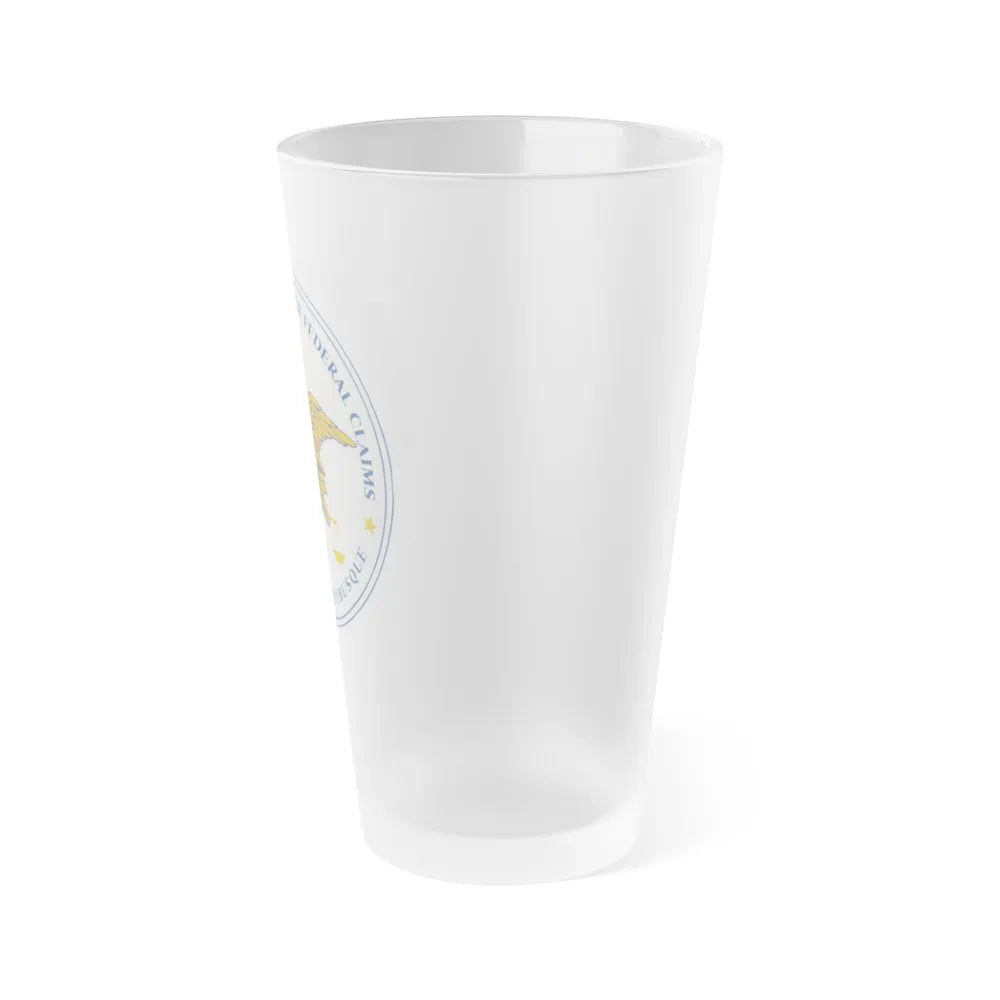 Seal of the United States Court of Federal Claims - Frosted Pint Glass 16oz-Go Mug Yourself