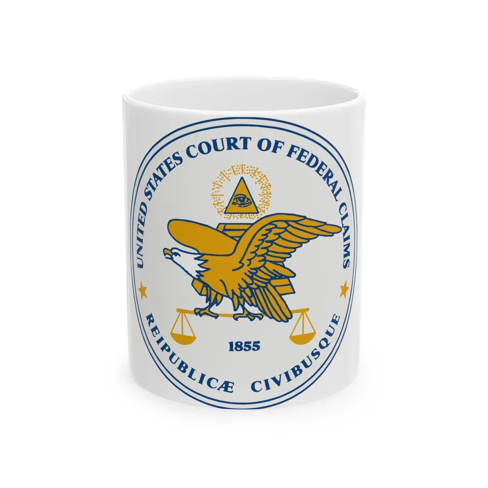 Seal of the United States Court of Federal Claims - White Coffee Mug-11oz-Go Mug Yourself