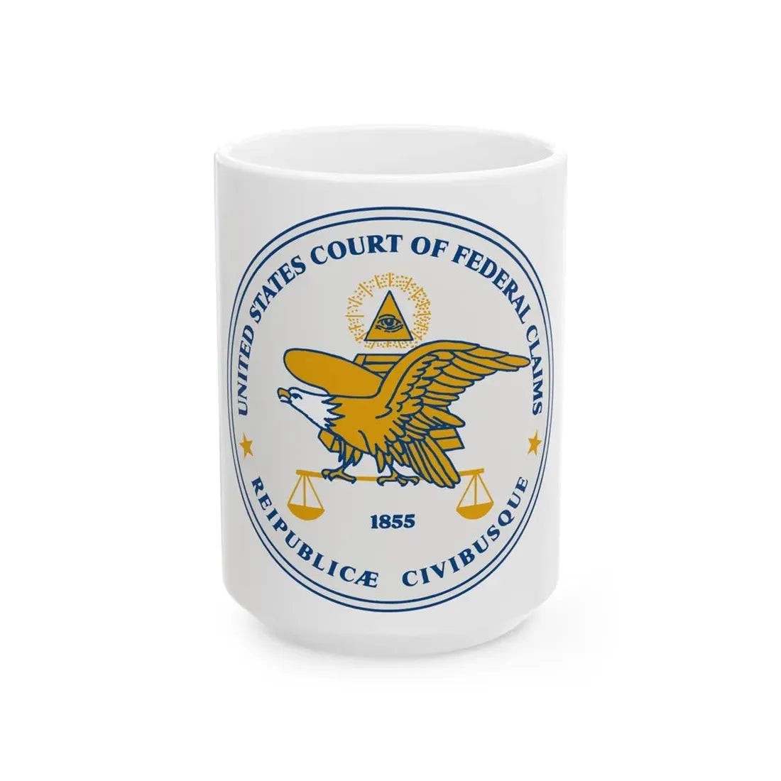 Seal of the United States Court of Federal Claims - White Coffee Mug 15oz - Go Mug Yourself
